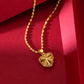 Gold Heart Necklace With Free Heart Ring (GIFT)