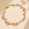 Tulip Bracelet – Elegant Floral Charm Bracelet for Women